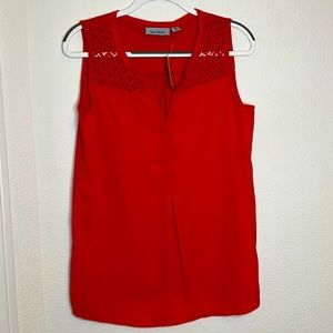 NWT Sleeveless Top size small color red
